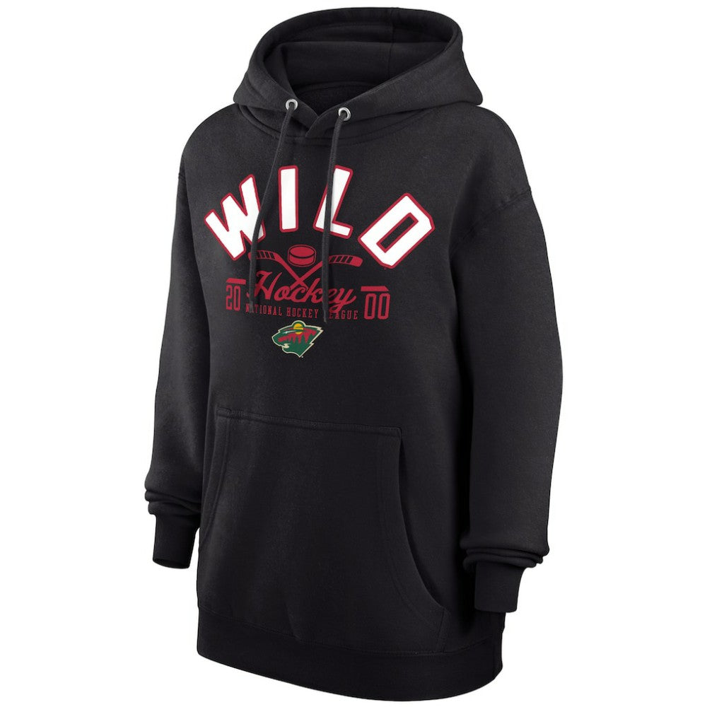 Minnesota Wild Starter Puck Pullover Hoodie - Black - NHL
