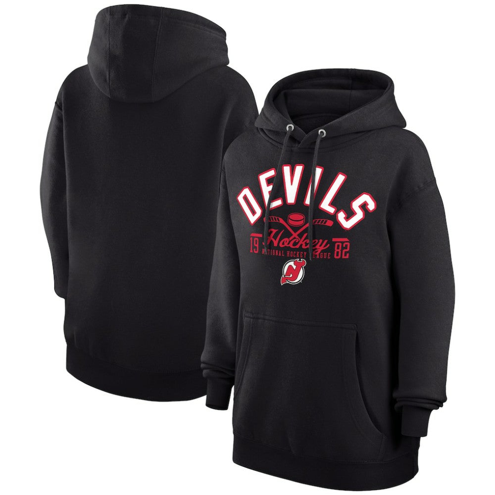 New Jersey Devils Starter Puck Pullover Hoodie - Black - NHL