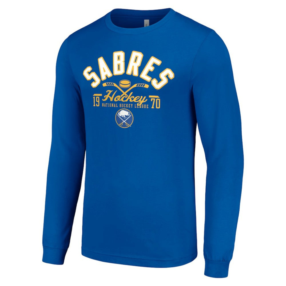 Buffalo Sabres Starter Puck Long Sleeve T-Shirt - Royal - NHL
