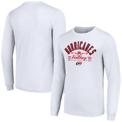 Carolina Hurricanes Starter Puck Long Sleeve T-Shirt - White - NHL