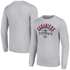 Montreal Canadiens Starter Puck Long Sleeve T-Shirt - Heather Gray - NHL
