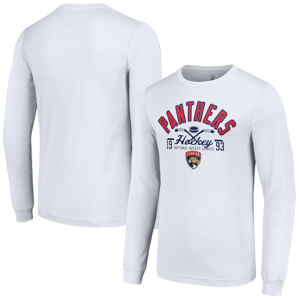 Florida Panthers Starter Puck Long Sleeve T-Shirt - White - NHL