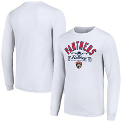 Florida Panthers Starter Puck Long Sleeve T-Shirt - White - NHL