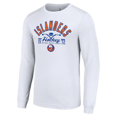 New York Islanders Starter Puck Long Sleeve T-Shirt - White - NHL