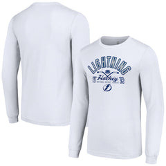 Tampa Bay Lightning Starter Puck Long Sleeve T-Shirt - White - NHL