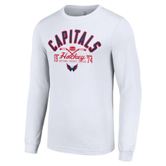 Washington Capitals Starter Puck Long Sleeve T-Shirt - White - NHL