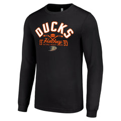 Anaheim Ducks Starter Puck Long Sleeve T-Shirt - Black - NHL