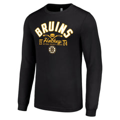 Boston Bruins Starter Puck Long Sleeve T-Shirt - Black - NHL