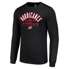 Carolina Hurricanes Starter Puck Long Sleeve T-Shirt - Black - NHL