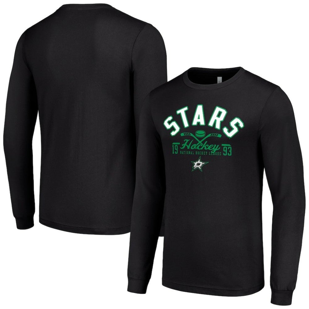 Dallas Stars Starter Puck Long Sleeve T-Shirt - Black - NHL