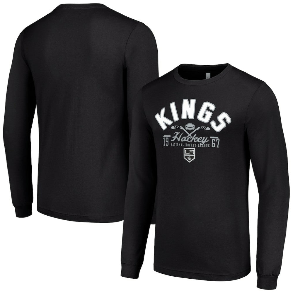 Los Angeles Kings Starter Puck Long Sleeve T-Shirt - Black - NHL