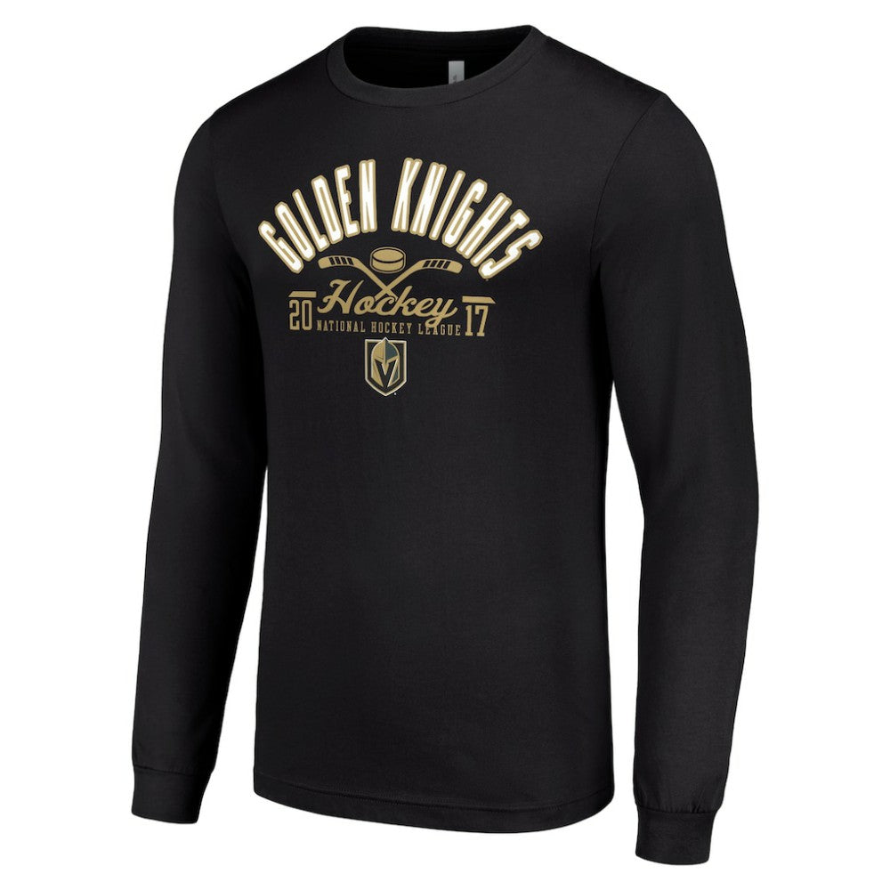 Vegas Golden Knights Starter Puck Long Sleeve T-Shirt - Black - NHL