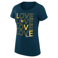 Indiana Pacers G-III 4Her by Carl Banks Women's Super-Slim Fit Lightweight Basketball Love T-Shirt Navy - NBA