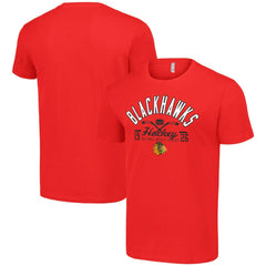Chicago Blackhawks Starter Half Puck T-Shirt - Red - NHL