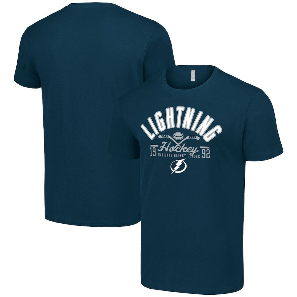 Tampa Bay Lightning Starter Half Puck T-Shirt - Navy - NHL