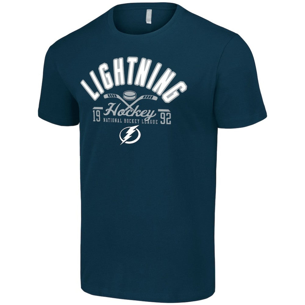Tampa Bay Lightning Starter Half Puck T-Shirt - Navy - NHL
