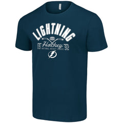 Tampa Bay Lightning Starter Half Puck T-Shirt - Navy - NHL