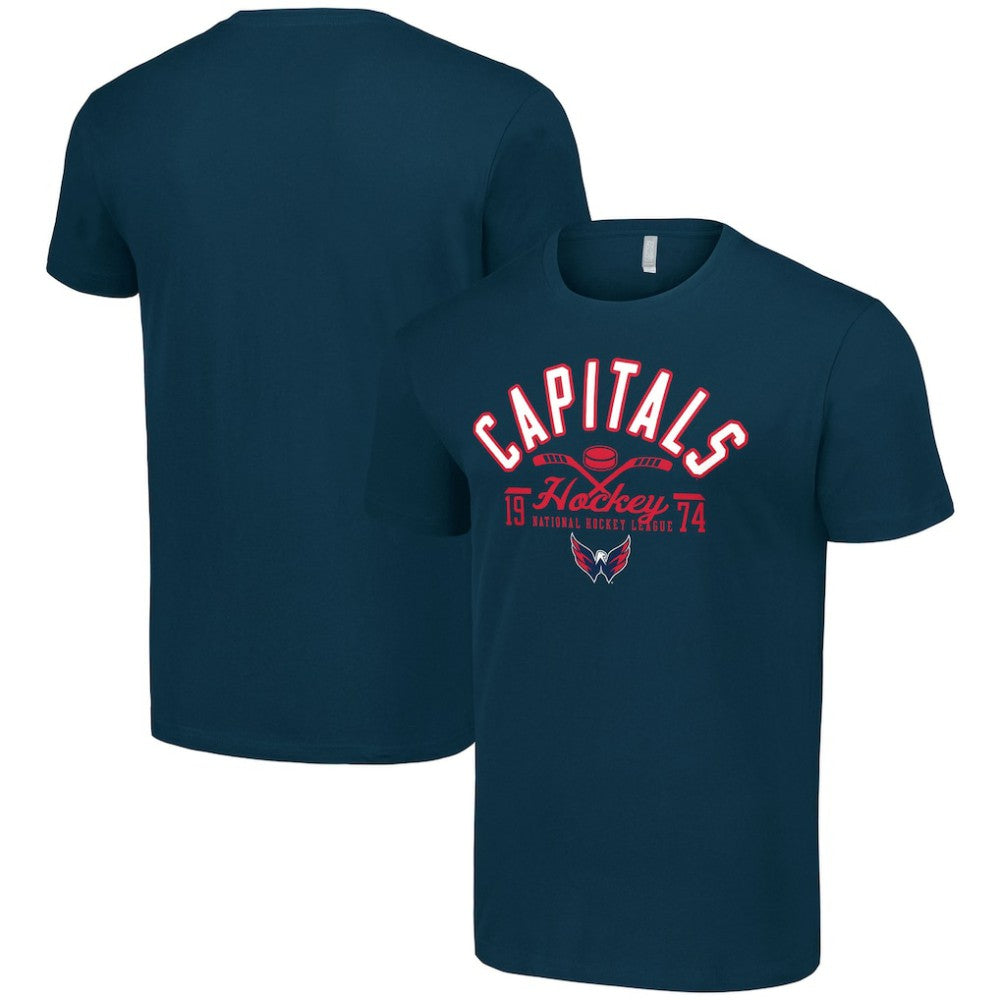 Washington Capitals Starter Half Puck T-Shirt - Navy - NHL