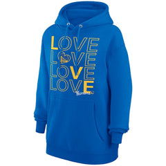 Golden State Warriors G-III 4Her by Carl Banks Women's Basketball Love Fleece Pullover Hoodie Royal - NBA