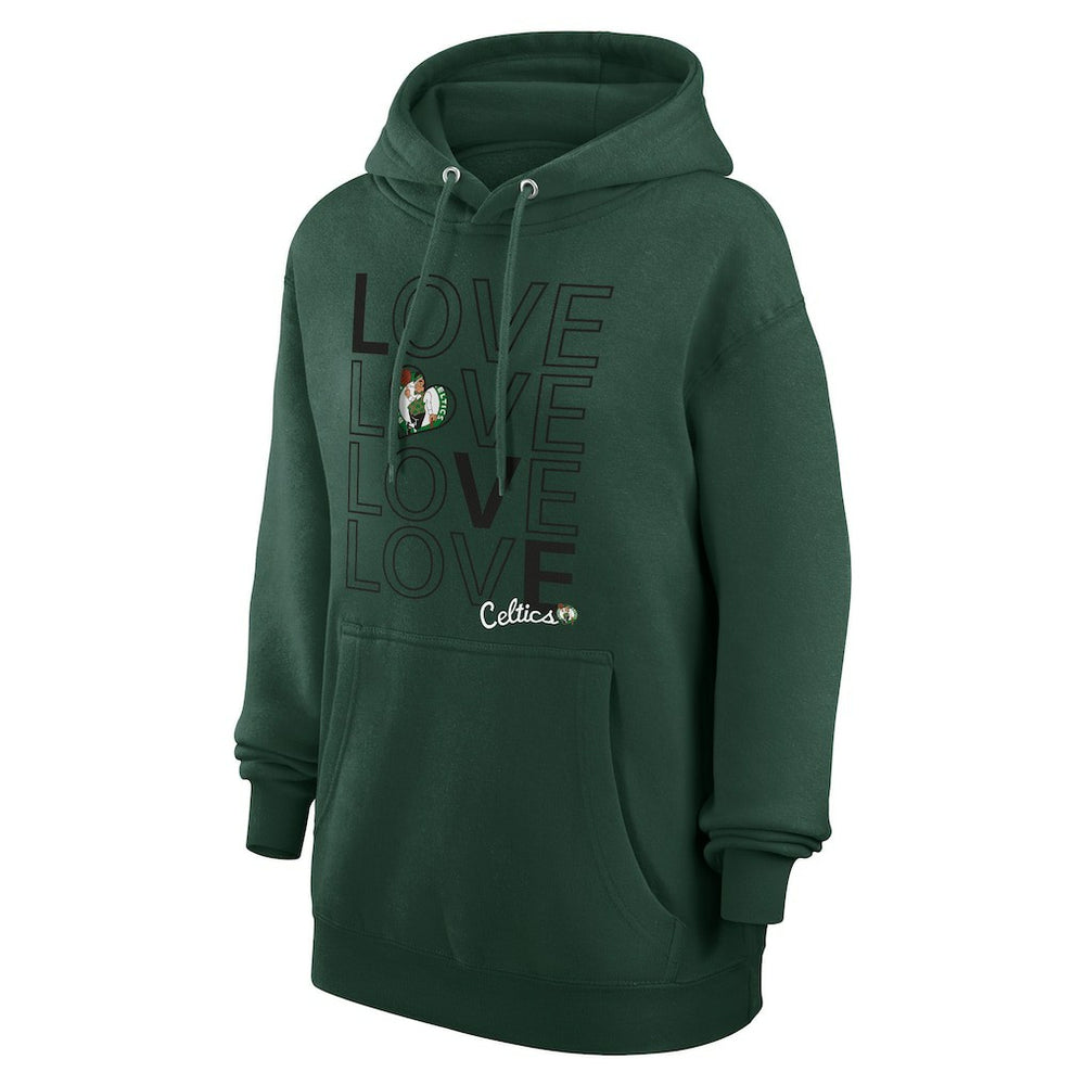 Boston Celtics G-III 4Her by Carl Banks Women's Basketball Love Fleece Pullover Hoodie Green - NBA