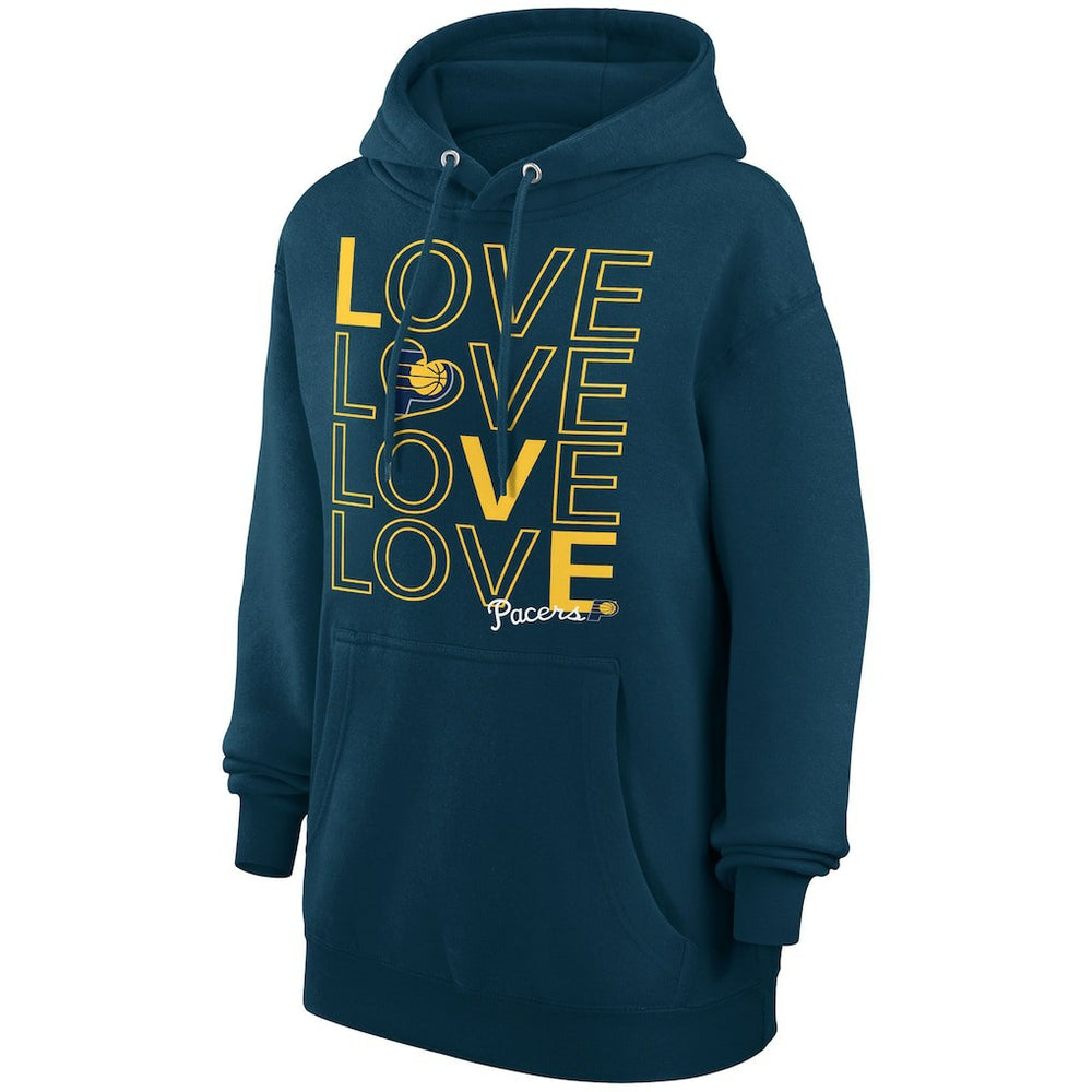 Indiana Pacers G-III 4Her by Carl Banks Women's Basketball Love Fleece Pullover Hoodie Navy - NBA