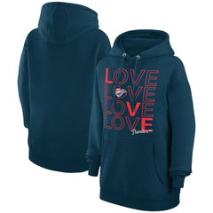Oklahoma City Thunder G-III 4Her by Carl Banks Women's Basketball Love Fleece Pullover Hoodie Navy - NBA