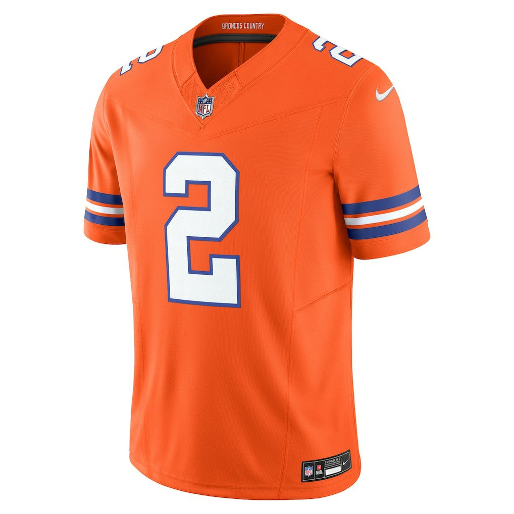 Patrick Surtain II Denver Broncos Alternate Mile High Collection 1977 Throwback Vapor F.U.S.E. Limited Jersey Orange | Nike for Sale