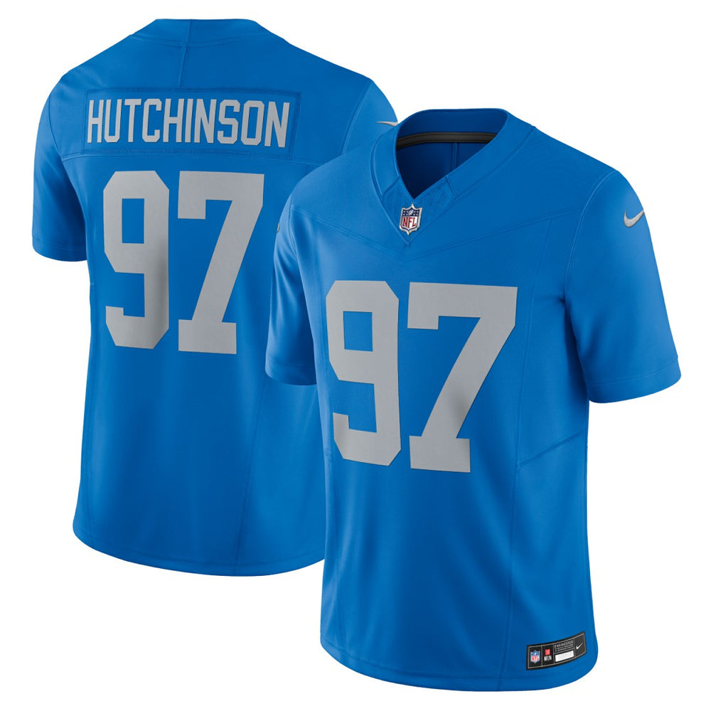 Aidan Hutchinson Detroit Lions Vapor F.U.S.E. Alternate Limited Jersey Blue | Nike for Sale