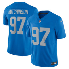 Aidan Hutchinson Detroit Lions Vapor F.U.S.E. Alternate Limited Jersey Blue | Nike for Sale