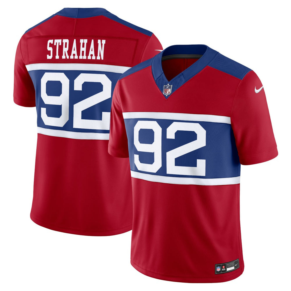 Michael Strahan New York Giants Alternate Vapor F.U.S.E. Retired Player Limited Jersey Century Red | Nike for Sale