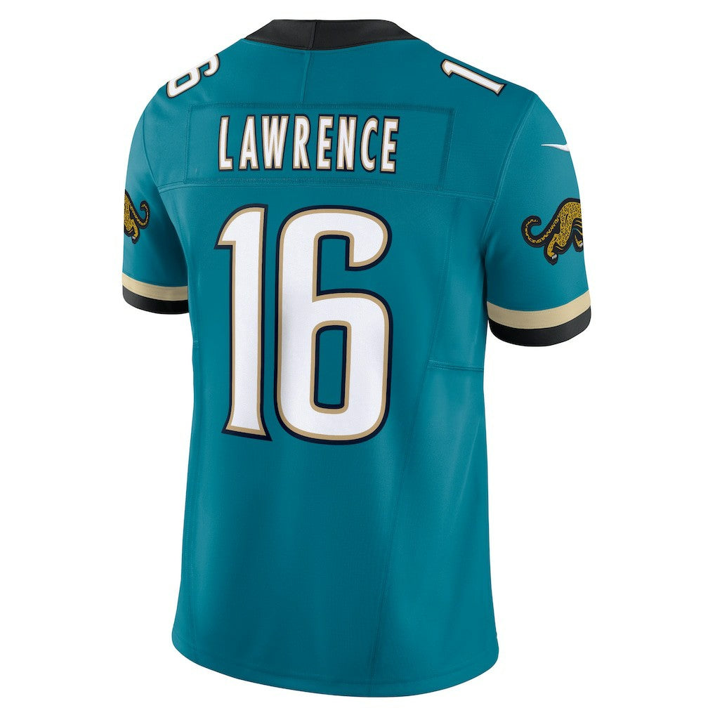Trevor Lawrence Jacksonville Jaguars Prowler Throwback Vapor F.U.S.E. Limited Jersey Teal | Nike for Sale