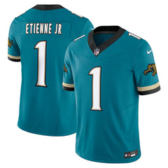 Travis Etienne Jacksonville Jaguars Prowler Throwback Vapor F.U.S.E. Limited Jersey Teal | Nike for Sale