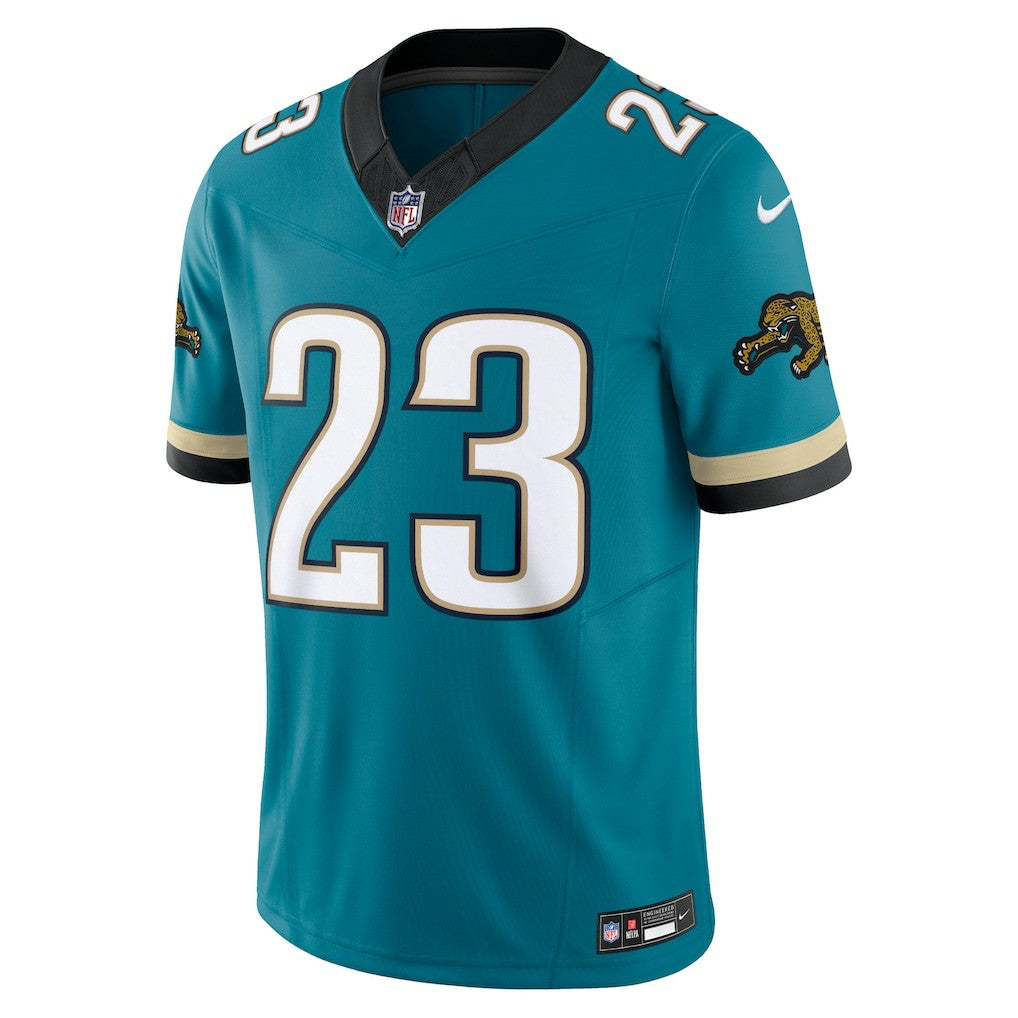 Foye Oluokun Jacksonville Jaguars Prowler Throwback Vapor F.U.S.E. Limited Jersey Teal | Nike for Sale