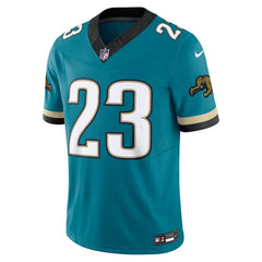 Foye Oluokun Jacksonville Jaguars Prowler Throwback Vapor F.U.S.E. Limited Jersey Teal | Nike for Sale