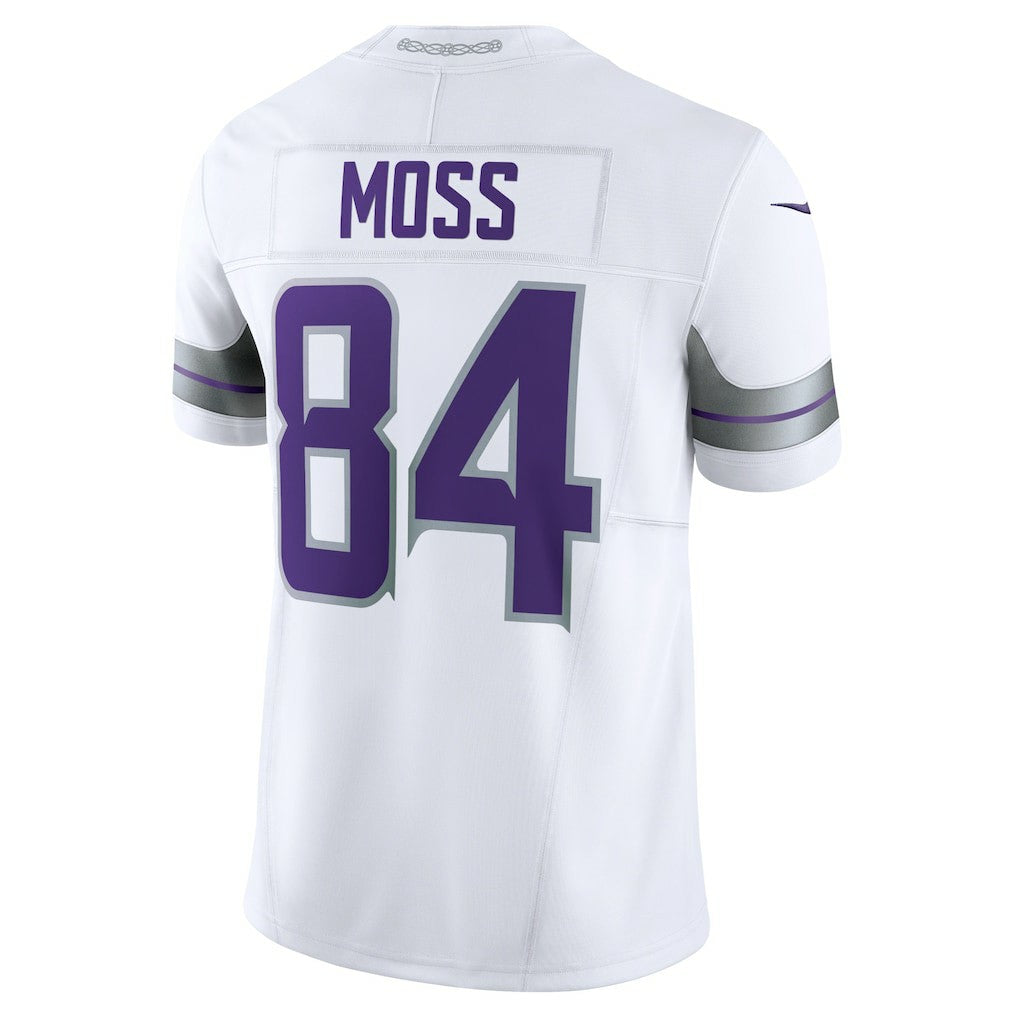 Randy Moss Minnesota Vikings Alternate Vapor F.U.S.E. Retired Player Limited Jersey White | Nike for Sale