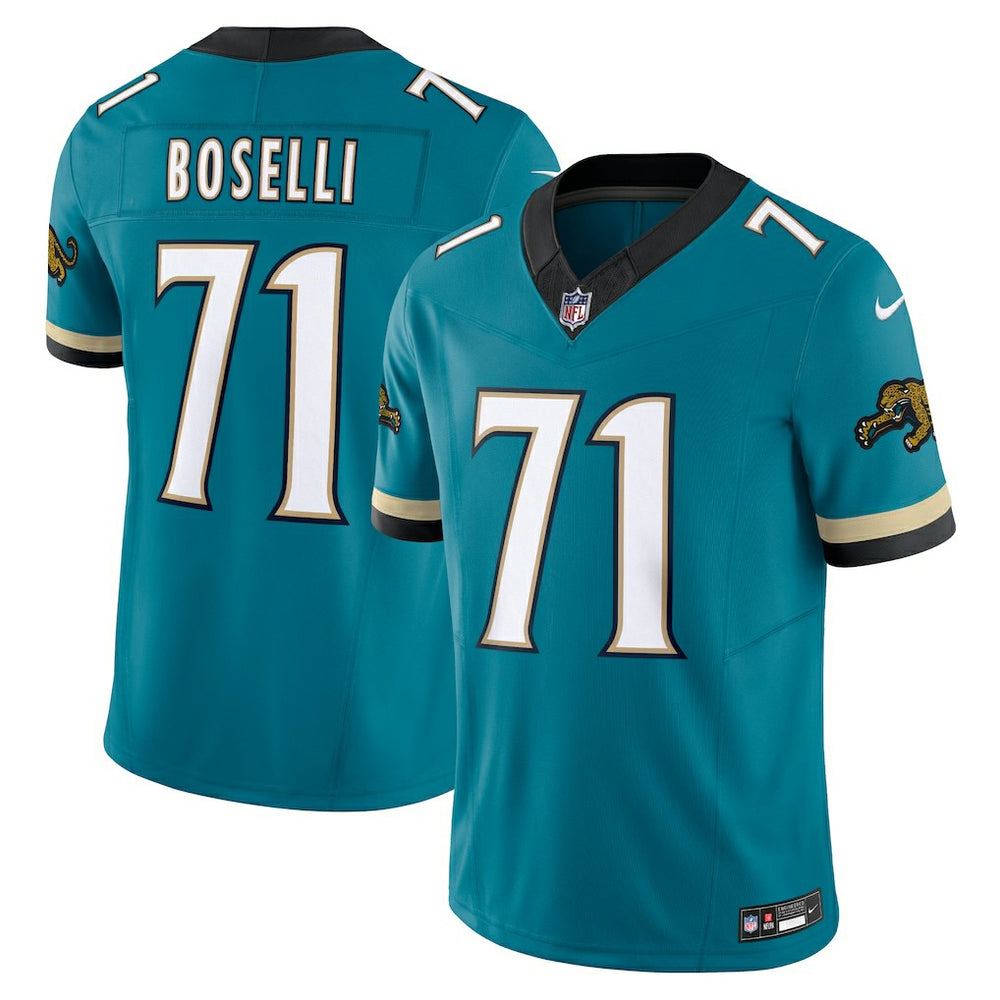 Tony Boselli Jacksonville Jaguars Prowler Throwback Vapor F.U.S.E. Limited Retired Player Jersey Teal | Nike for Sale