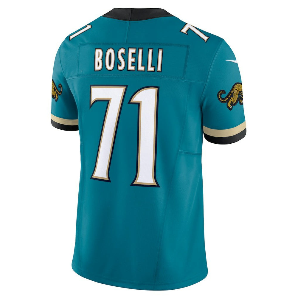 Tony Boselli Jacksonville Jaguars Prowler Throwback Vapor F.U.S.E. Limited Retired Player Jersey Teal | Nike for Sale