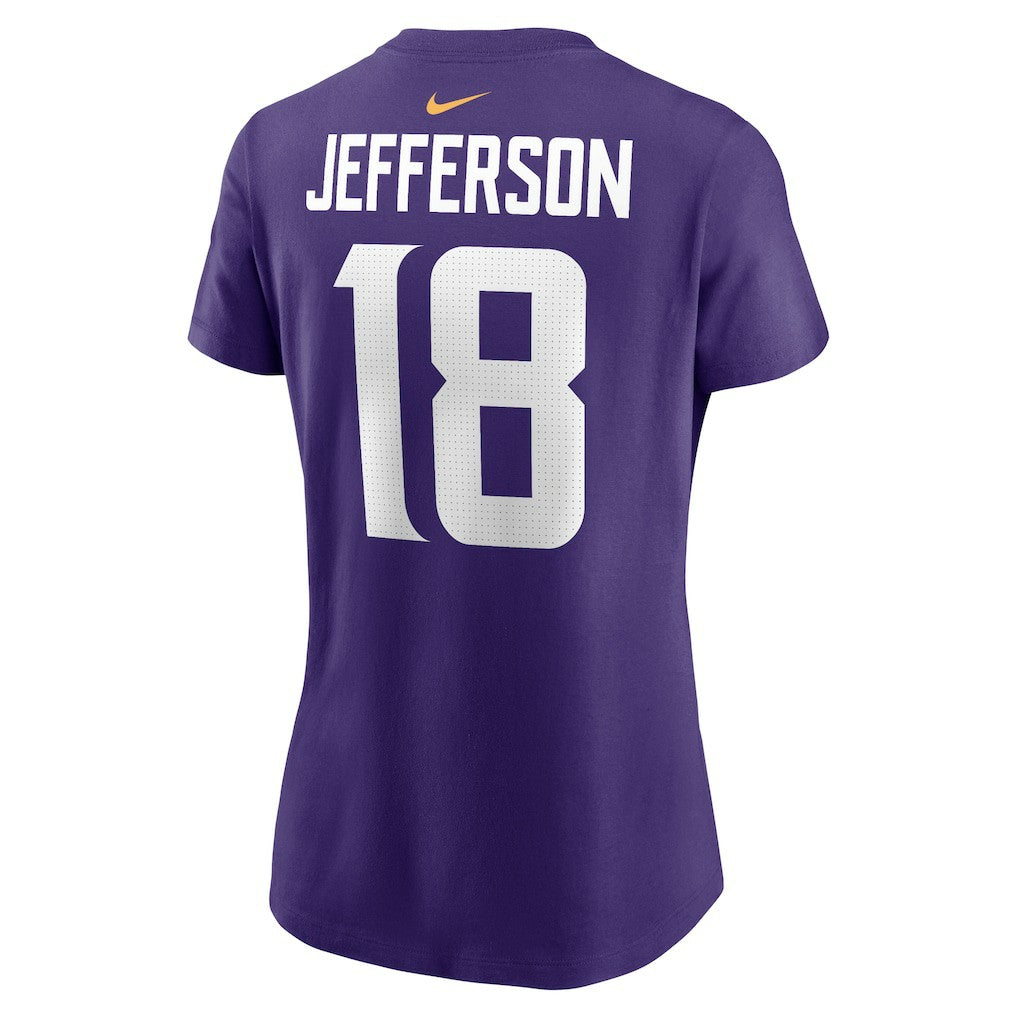 Justin Jefferson Minnesota Vikings Women's Player Name & Number T-Shirt Purple | Nike for Sale