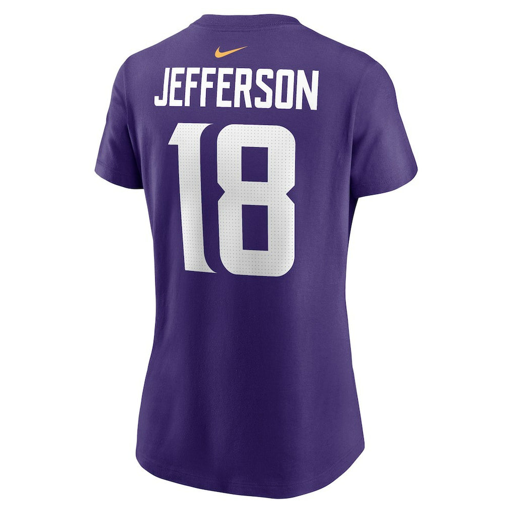 Justin Jefferson Minnesota Vikings Women's Player Name & Number T-Shirt Purple | Nike for Sale