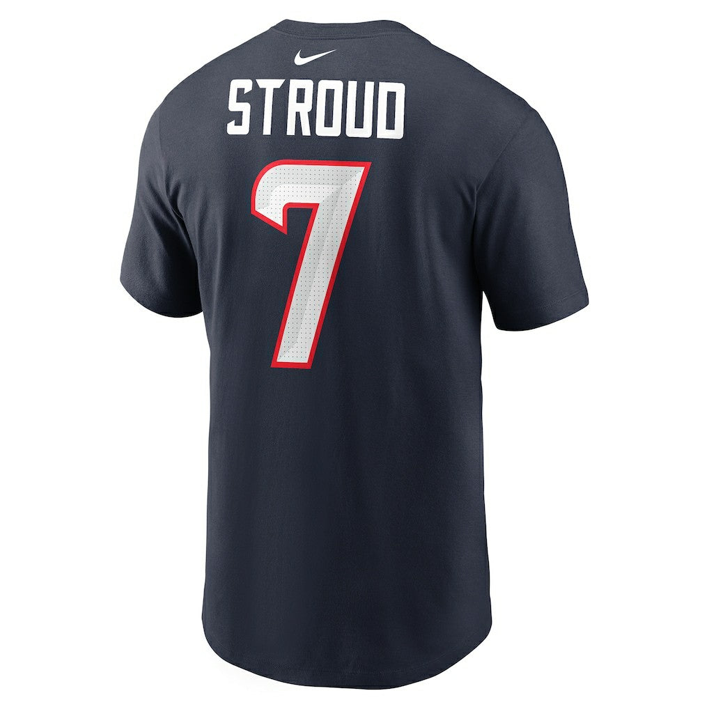 C.J. Stroud Houston Texans Player Name & Number T-Shirt Navy | Nike for Sale