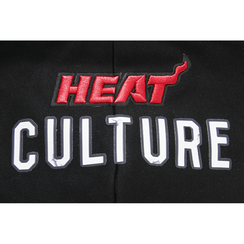 Miami Heat Pro Standard Women's 2023/24 City Edition Cropped Pullover Hoodie Black - NBA