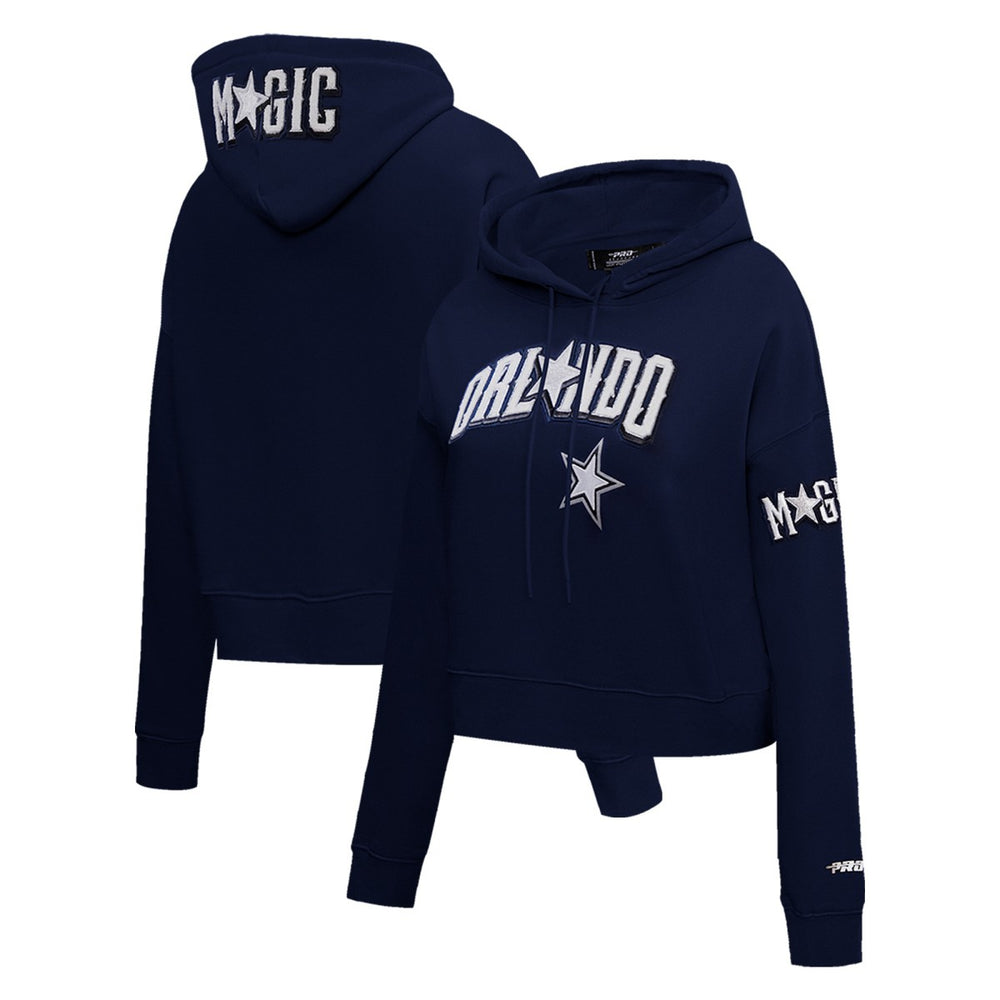 Orlando Magic Pro Standard Women's 2023/24 City Edition Cropped Pullover Hoodie Navy - NBA