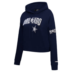 Orlando Magic Pro Standard Women's 2023/24 City Edition Cropped Pullover Hoodie Navy - NBA