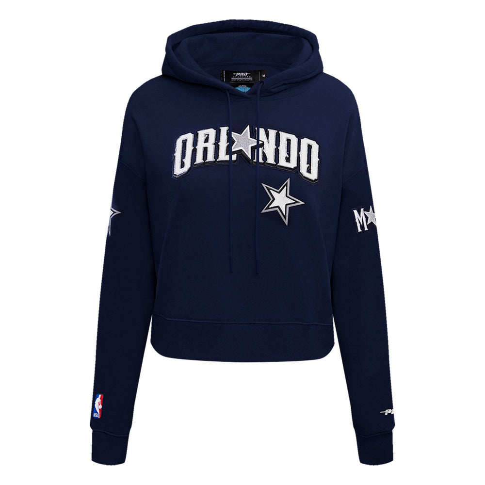 Orlando Magic Pro Standard Women's 2023/24 City Edition Cropped Pullover Hoodie Navy - NBA