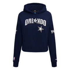 Orlando Magic Pro Standard Women's 2023/24 City Edition Cropped Pullover Hoodie Navy - NBA