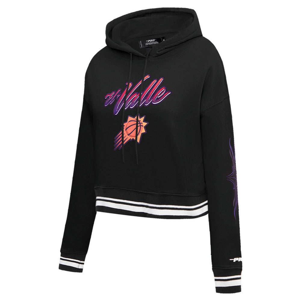 Phoenix Suns Pro Standard Women's 2023/24 City Edition Cropped Pullover Hoodie Black - NBA