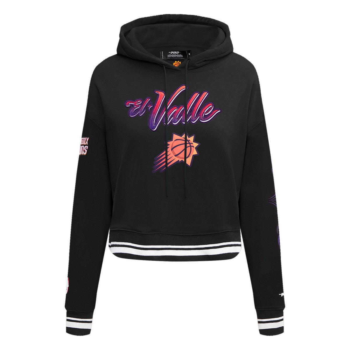 Phoenix Suns Pro Standard Women's 2023/24 City Edition Cropped Pullover Hoodie Black - NBA