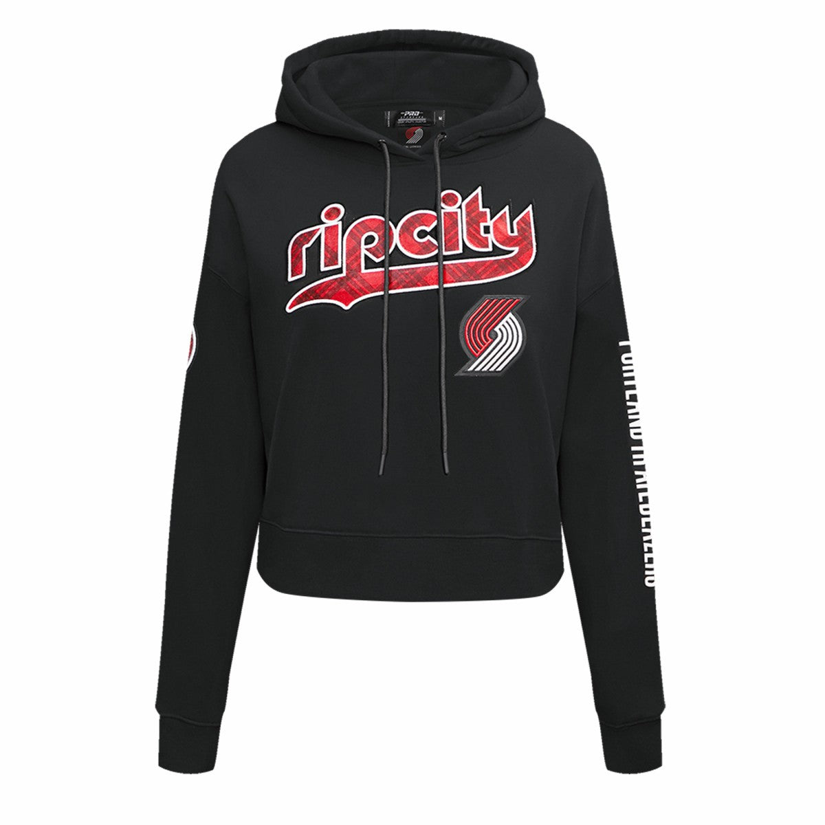 Portland Trail Blazers Pro Standard Women's 2023/24 City Edition Cropped Pullover Hoodie Black - NBA