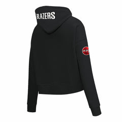 Portland Trail Blazers Pro Standard Women's 2023/24 City Edition Cropped Pullover Hoodie Black - NBA