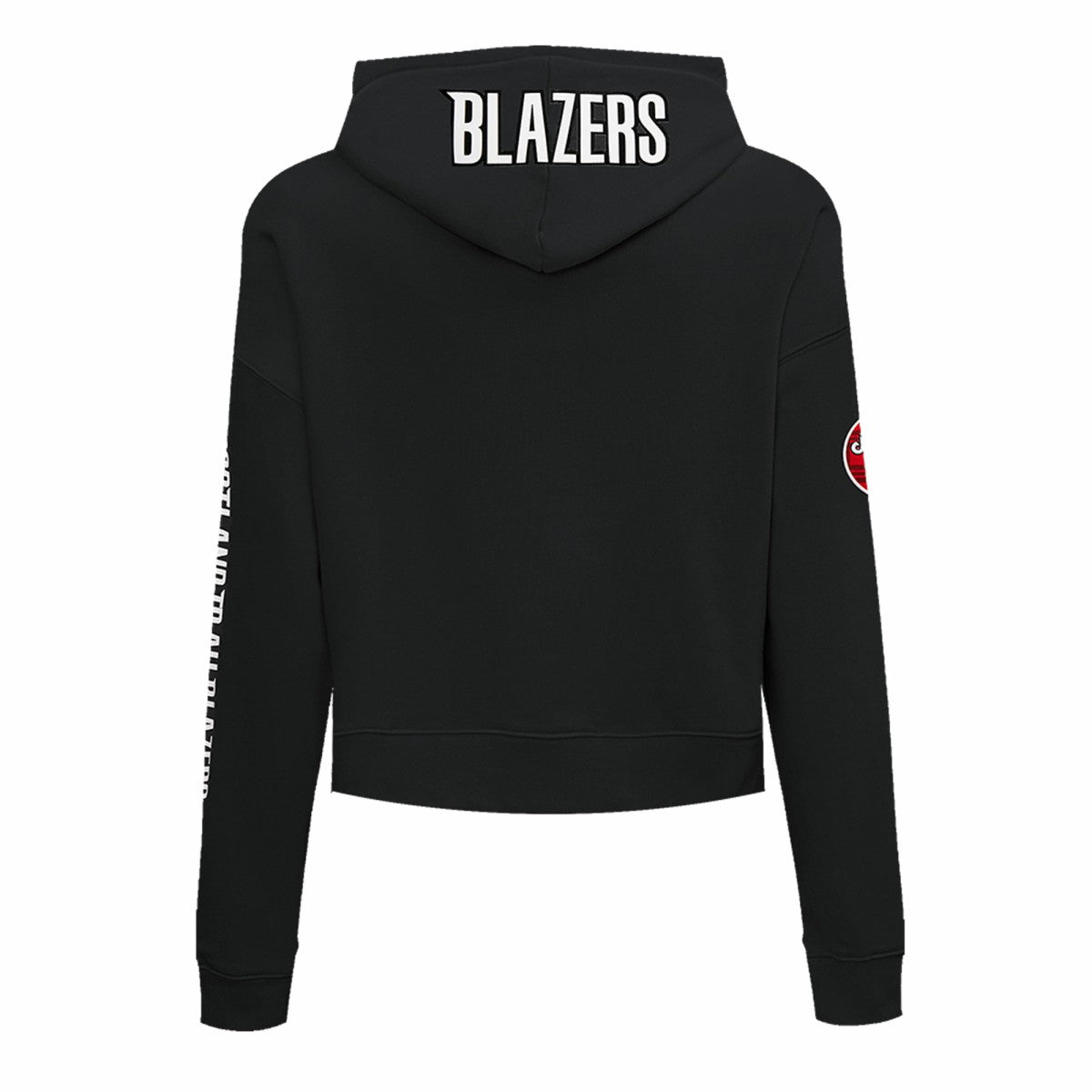 Portland Trail Blazers Pro Standard Women's 2023/24 City Edition Cropped Pullover Hoodie Black - NBA